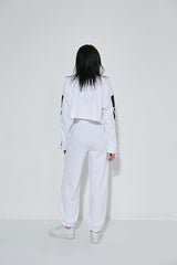 ストリングロングスリーブクロップTシャツ  /(9069) X-String Long Sleeve Crop Tee