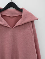 オーバーネックスウェットシャツ/over neck sweatshirt (4color)