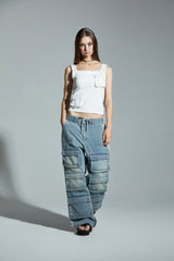 ベルトスリーブレストップ / BELT SLEEVELESS TOP