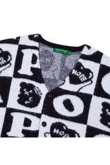 Hope Checker-Board Cardigan_Black (6678734831734)