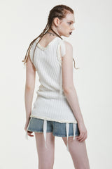 リボンノースリーブトップス / RIBBON SLEEVELESS TOP