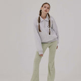 モヘアブーツカットバンディングパンツ/MOHAIR BOOTS CUT BANDING PANTS, PISTACHIO