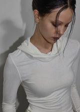 【MADE】ディーキン ドレープフード付き長袖Tシャツ