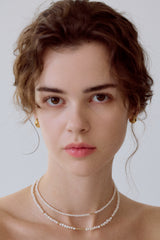 [14K] Piece Pearl Necklace