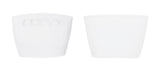 キュービックレタリングロゴチューブトップブラトップ/cubic lettering logo tube bra top (white)