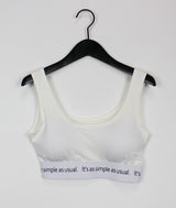 レタリングブラトップ/Lettering Bra Top (3color)
