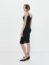 EMBO SLIP DRESS SET (BK) (6677234712694)