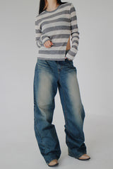 ボヘミアンデニムパンツ / bohemian denim trousers