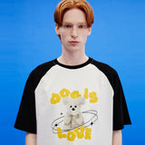 ドッグイズラブラグラン半袖Tシャツ/Dog is love raglan half sleeve tshirts