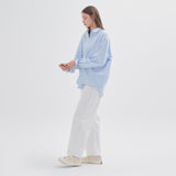 Washed Oxpord Shirt S87 Sky Blue (6622422302838)
