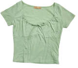 ボビーシャーリングリボン半袖Tシャツ / Bobby Shirring Ribbon Short-Sleeved T-Shirt
