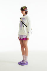 ウィティーバニープラネットエクスプローラースウェットシャツ／WITTY BUNNY PLANET EXPLORER SWEATSHIRT V1 [IVORY]