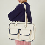 Two pocket big shoulder bag