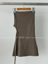 Tube Top Strap Mini Dress & Long T-shirt