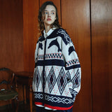 Dolphin nordic zip-up cardigan (6622875975798)