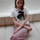 レインボーテリースカート / RAINBOW TERRY SKIRT_PINK