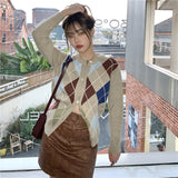 アーガイルルーピーカーディガン /  argyle loopy cardigan