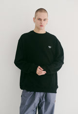 マルチロゴクルーネック / BSR2223FWPO074 MULTI LOGO CREWNECK BLACK