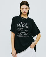 ディスイズマイドッグTシャツ/THIS IS MY DOG TSHIRT-BLACK