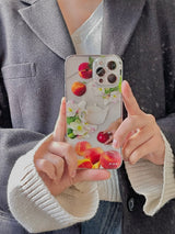 スプリングピクニックジェリースマホケース/Spring picnic jelly case