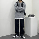 BL サイドジップアップニット/BL Side Zip-Up Knitwear (4 colors)