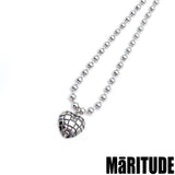 チェッカーハートネックレス / CHECKER HEART NECKLACE