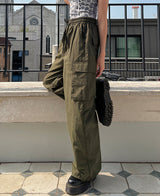 (UNISEX) ストリートカーゴワイドパンツ