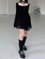 バレリーナカンカンシフォンスカート / ballerina cancan chiffon skirt