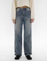No.1839 バウンディングワイドデニムパンツ/No.1839 Bonding wide denim pants