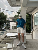LMNサンフランシスコ ピグメントウォッシング半袖Tシャツ / LMN San Francisco Pigment Washing Short-Sleeved T-Shirt (4 colors)