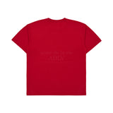 SPACE DOODLE ARTWORK SHORT SLEEVE T-SHIRT RED 