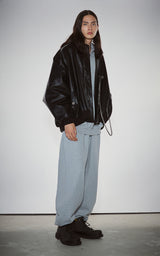  WIDE ZIP SWEATPANTS_GRAY