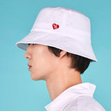 Heart Logo Oxford Over Fit Bucket Hat (3color)