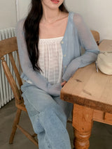 Blossom Mohair Wool Knit Cardigan (5color)