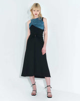 チェーンリンクレイヤードドレス / Chain Link Layered Dress _ Teal
