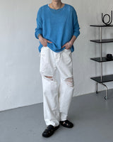 ソーシルクスリットスリーブレス / SO Silk Slit Sleeveless (2 colors)