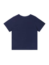 W フラワーTシャツ / T1009 W FLOWER T-SHIRT_NAVY