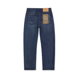 Signature Stud Tapered Crop Fit Denim Pants Dark Indigo
