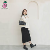 CORDUROY H LONG SKIRT (6627432235126)