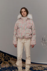 Tweed down jacket    