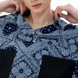 Track Shirt [Navy Paisley] (6593593376886)
