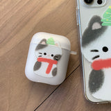 COCO - Sketch Some Cat Christmas AirPods Case_matt