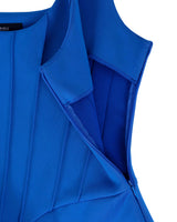 ピンタックジャージードレス/DOZI - Pintuck Jersey Dress _ Blue