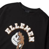 アーチプリンティングスウェット/ARCH PRINTING SWEAT SHIRT-BLACK