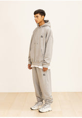 GRATING EMBLEM OVERSIZED HOODIE