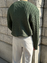 フォードツイストVネックニットウェア / Ford Twisted V-neck Knitwear (7 colors)