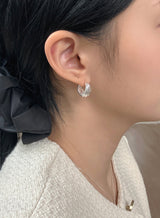[92.5silver] shell earrings