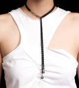 LOOF TIE NECKLACE BLACK
