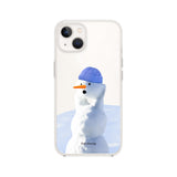 Picky snowman jelly hard case (clear)