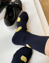 レモンドロップスソックス / lemon drops - navy